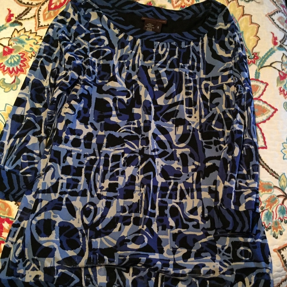 Classy Blue n Black Top